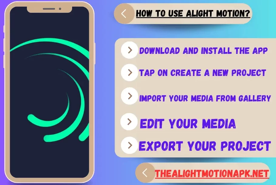  how to use Alight motion on Mobile 